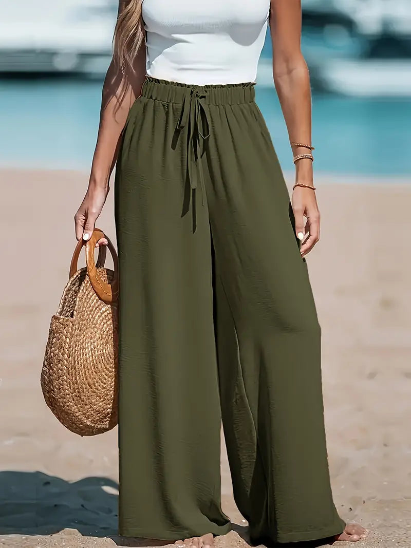 Liv - Pantalones de cintura alta elegantes