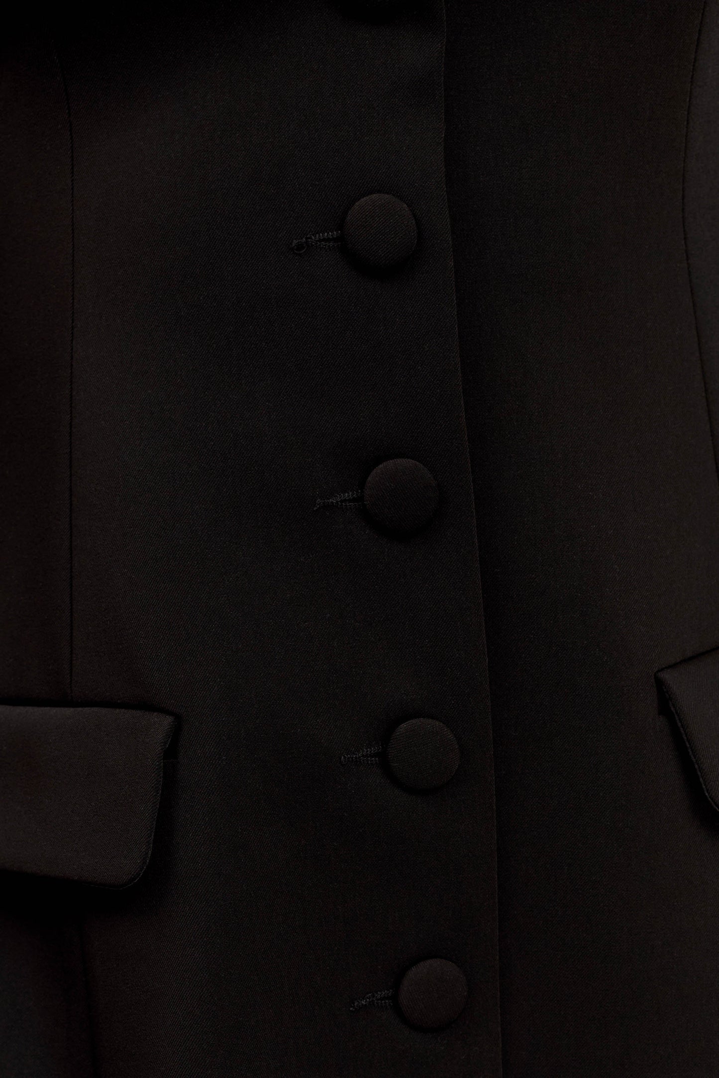 Vestido Mini de Sastre en Cuello de Barco Jolie - Negro