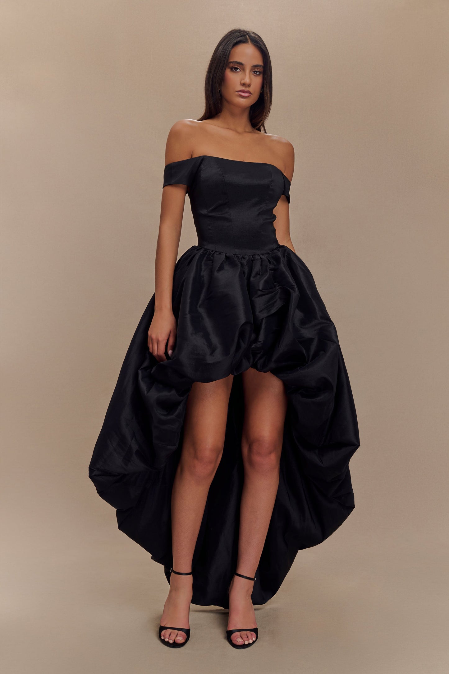 Vestido Maxi Amelia Bubble - Negro