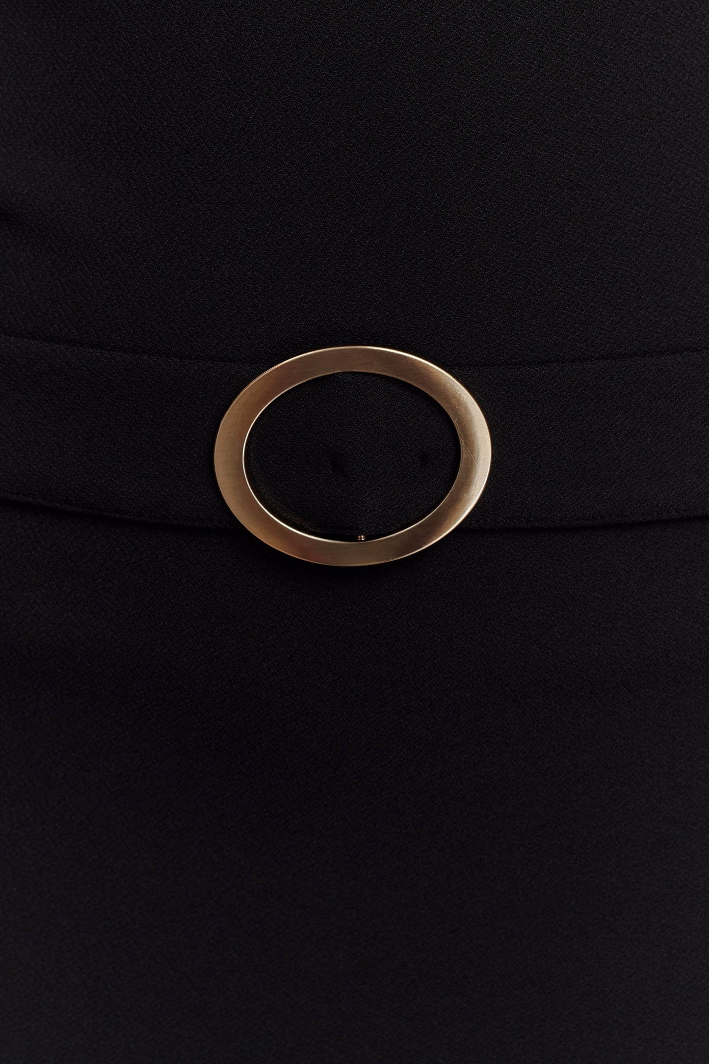 Vestido Mini de Crepé Stretch Scheana - Negro