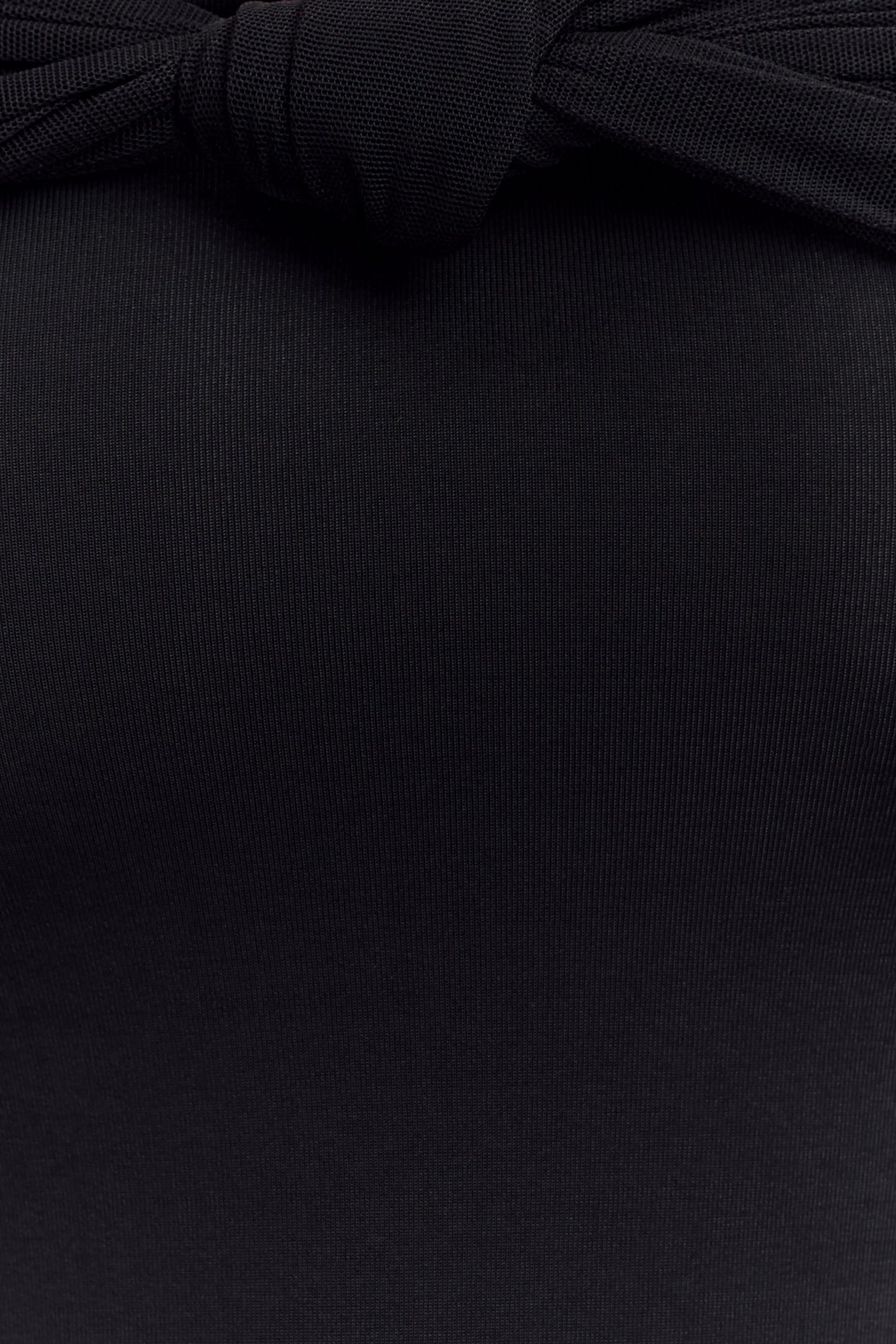Vestido largo Maxi de malla y tirantes tipo slinky Bernadina - Negro