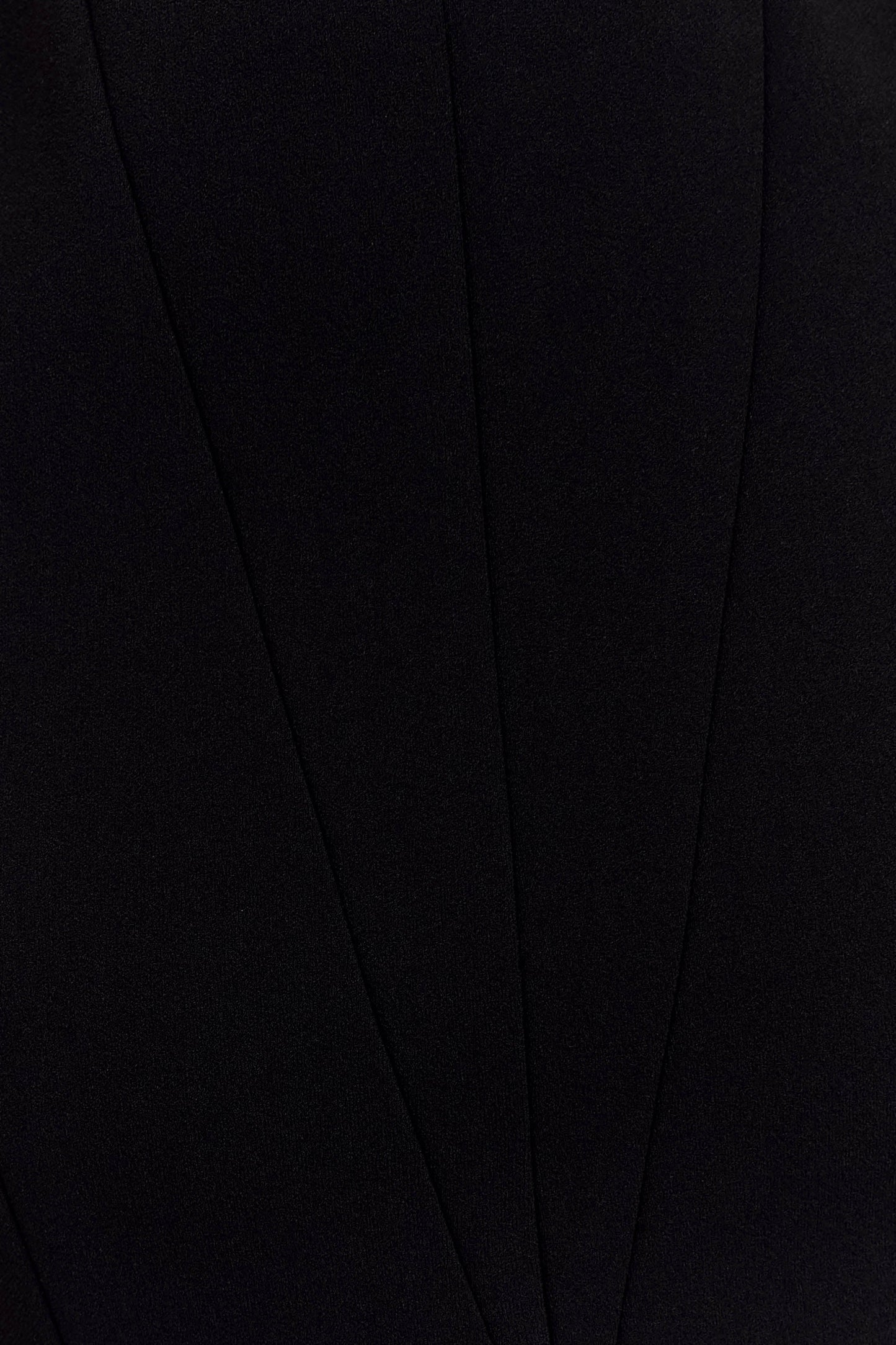 Vestido midi en línea A de crepé Callista - Negro