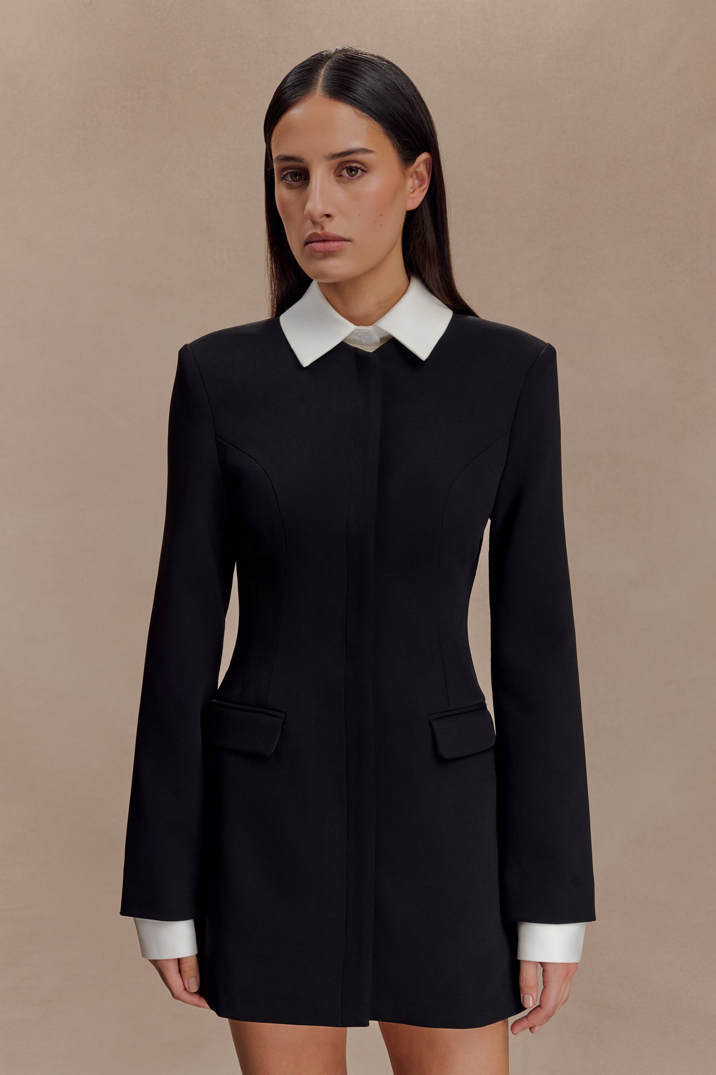 Vestido mini de traje Gretchen - Negro