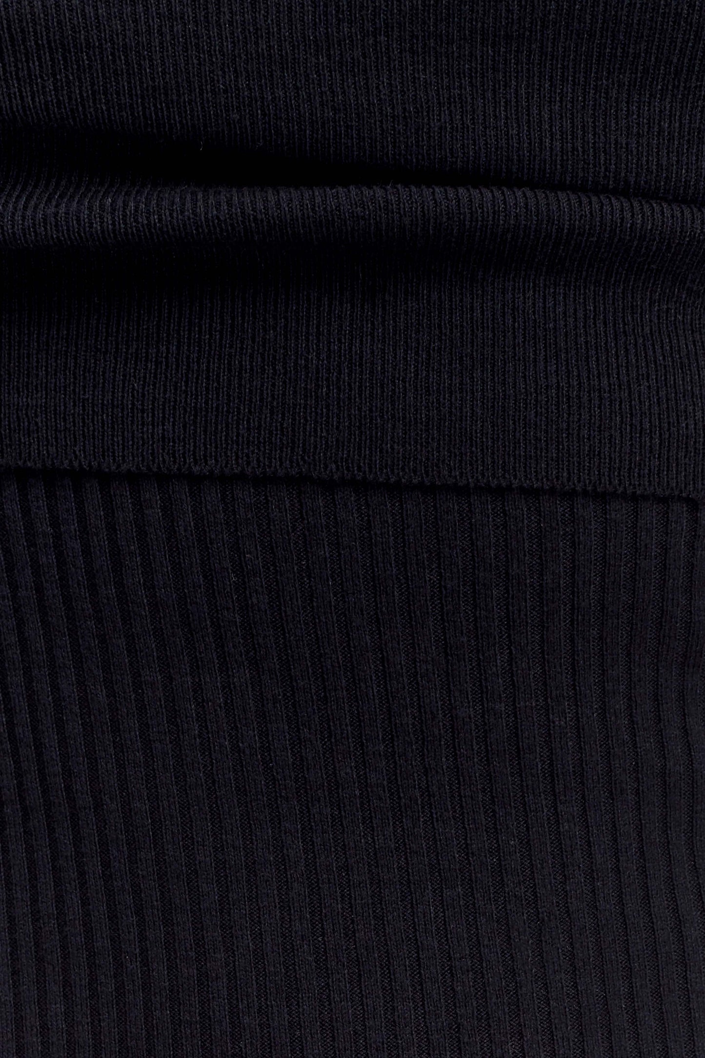 Vestido midi de punto con mezcla de cachemira Zandie - Negro