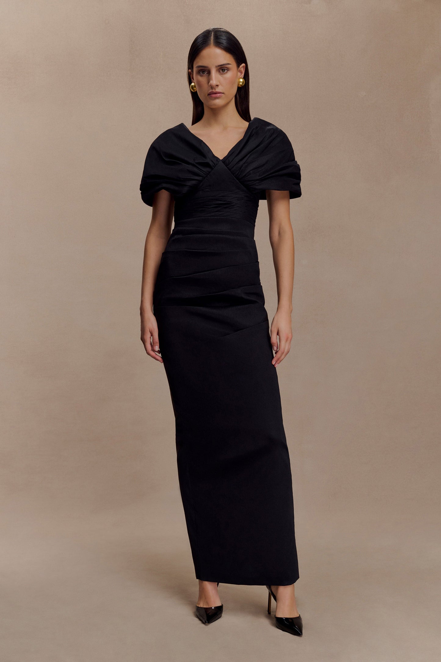 Vestido Maxi Thelma Bardot - Negro
