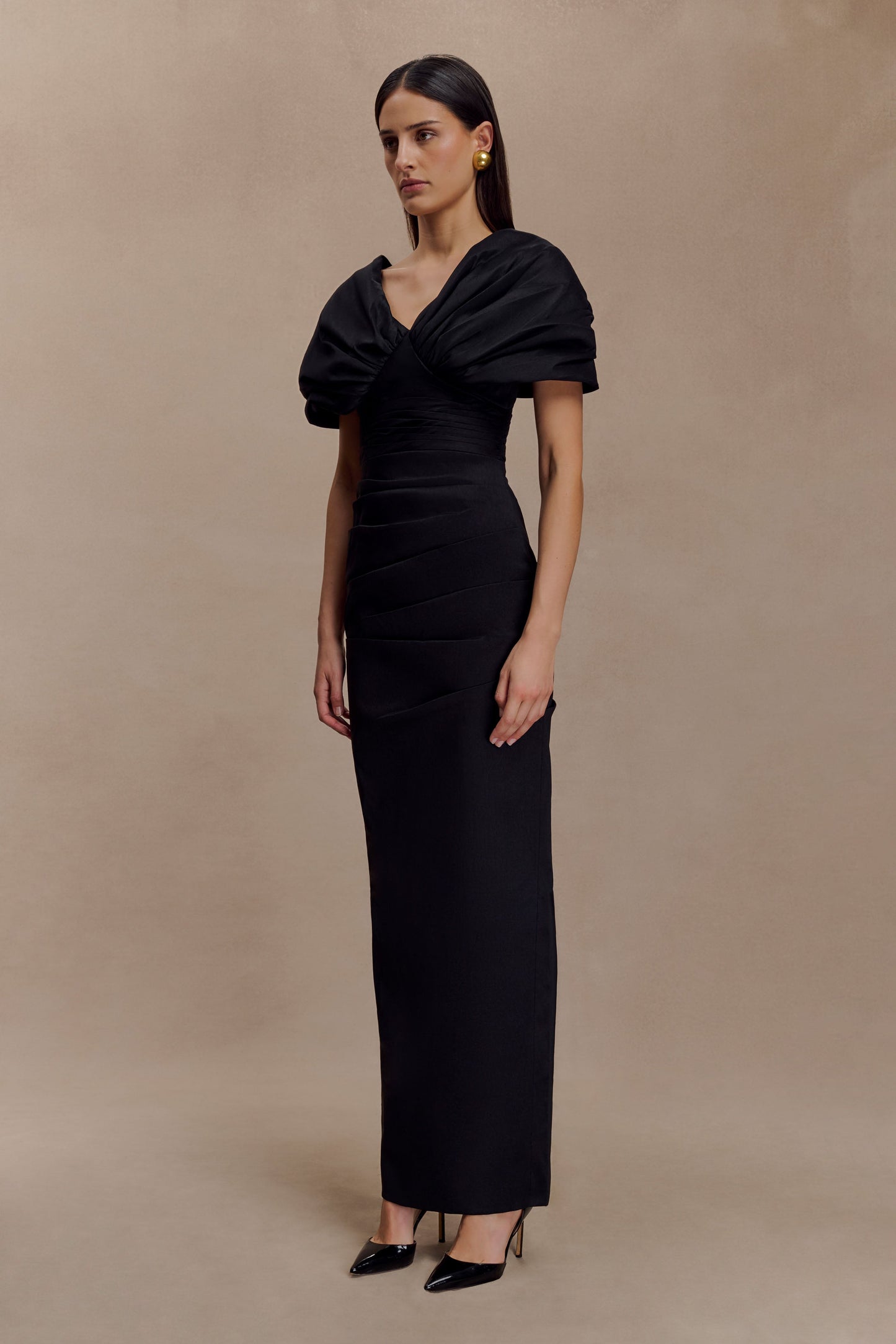 Vestido Maxi Thelma Bardot - Negro