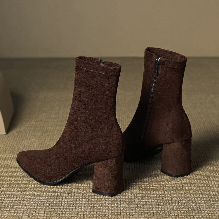 Alora - Botines de gamuza de lujo