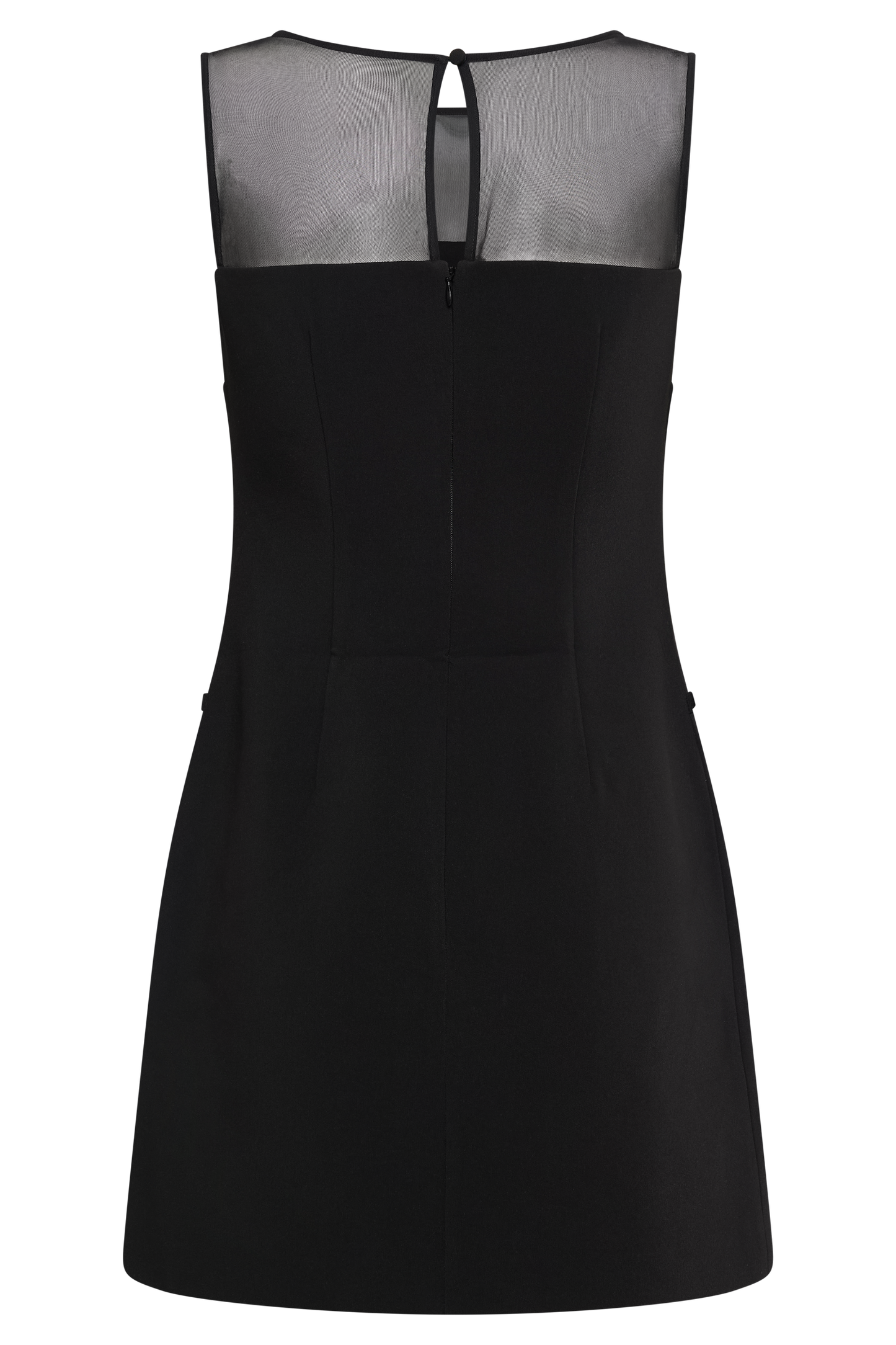 Vestido mini con cinturón de Sute de Posie - Negro