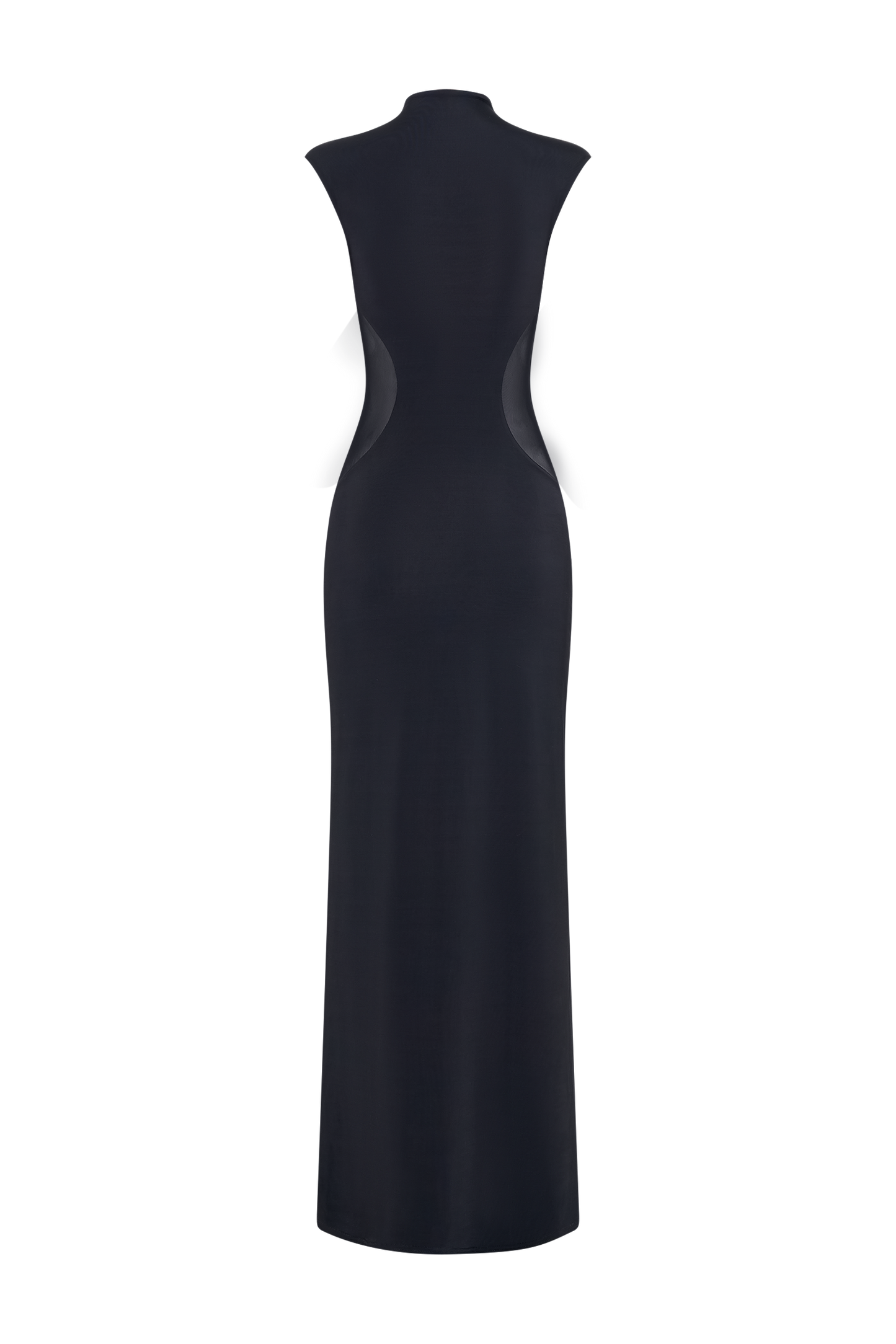 Vestido Maxi Massie decanut con malla y Slinky - Negro