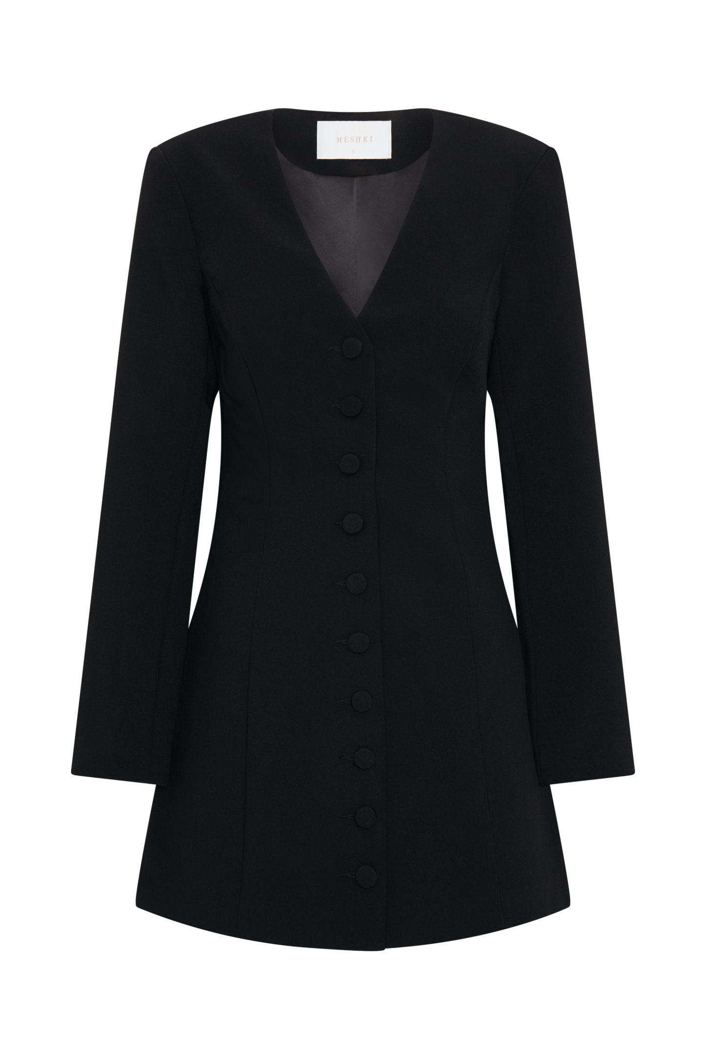 Vestido mini blazer de manga larga Hurley - Negro