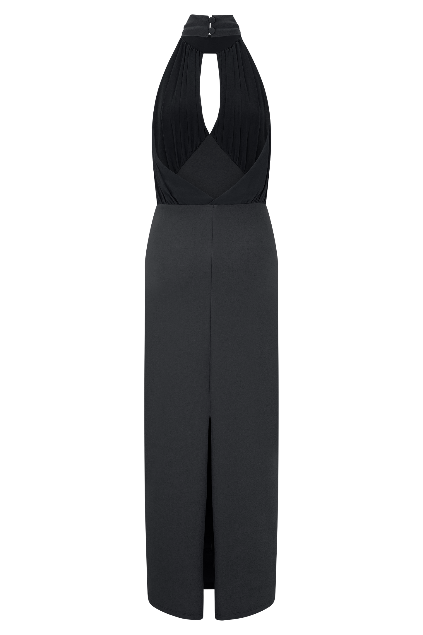 Vestido midi Halter Mierah - Negro