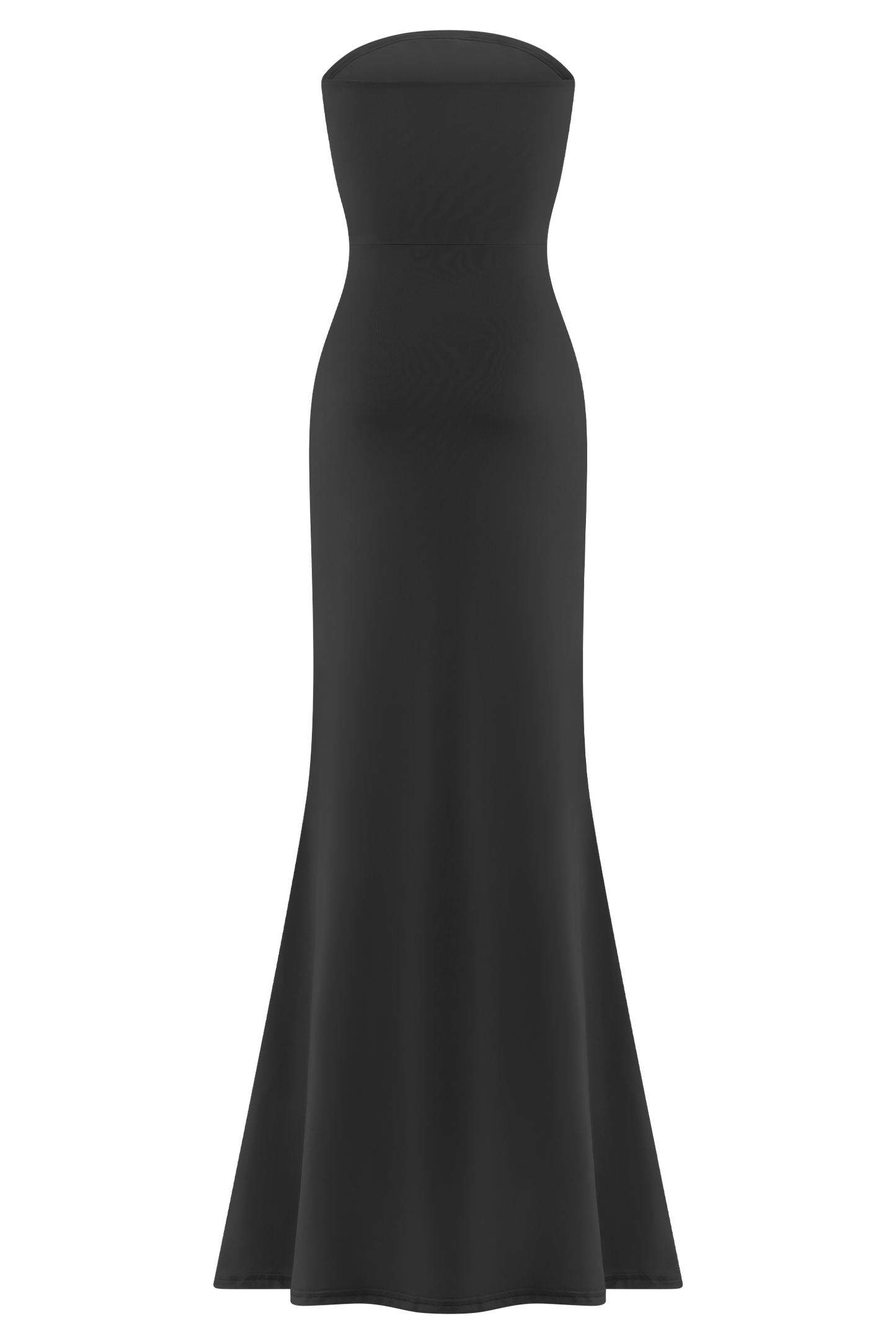 Vestido largo sin tirantes Madison Slinky - Negro