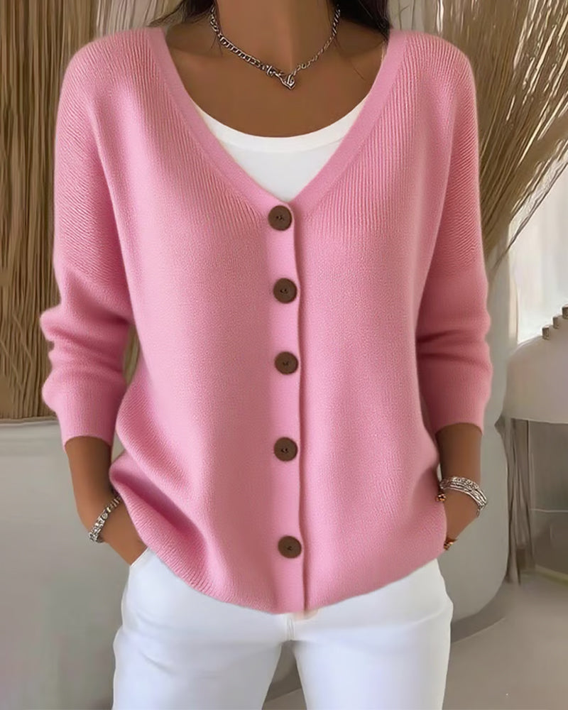 Pull con cuello y botones Características