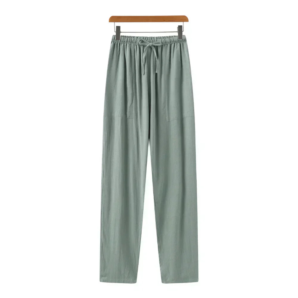 Lorance™ | Pantalón slim en lino