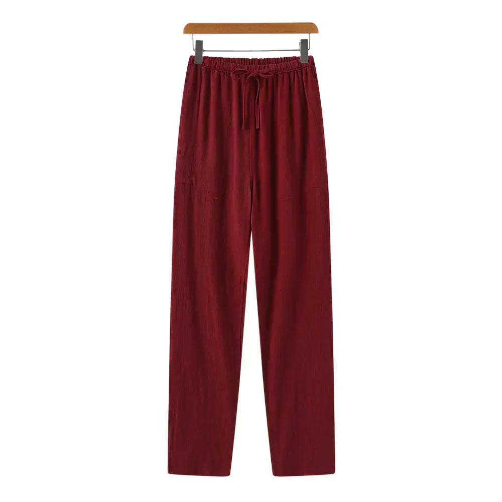 Lorance™ | Pantalón slim en lino