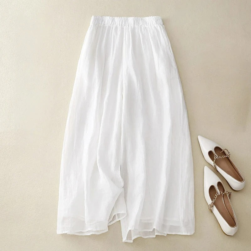 Nicolé - Pantalones de lino elegantes