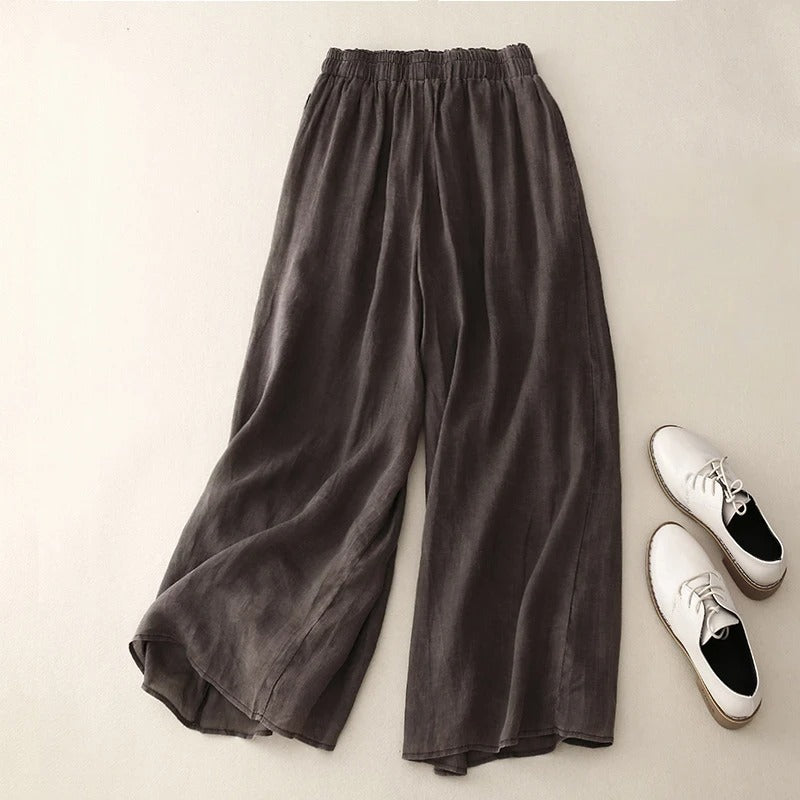 Nicolé - Pantalones de lino elegantes