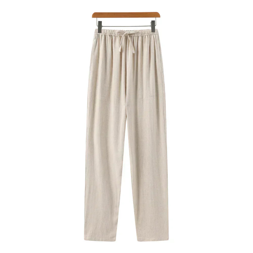 Lorance™ | Pantalón slim en lino