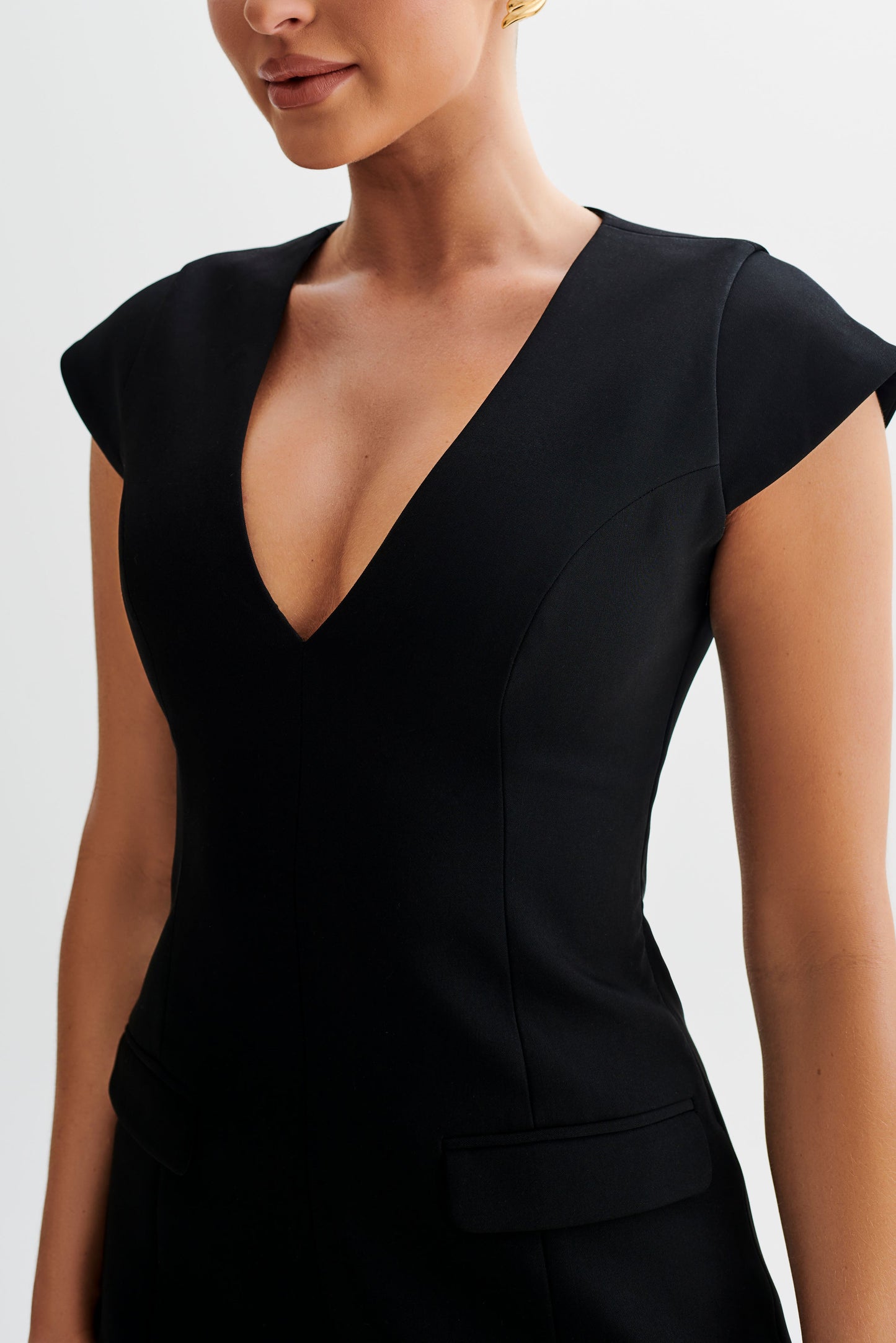 Vestido blazer sin mangas Kiernan - Negro