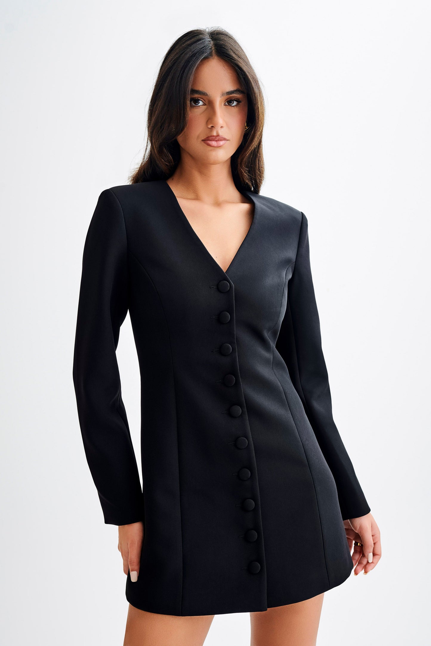 Vestido mini blazer de manga larga Hurley - Negro