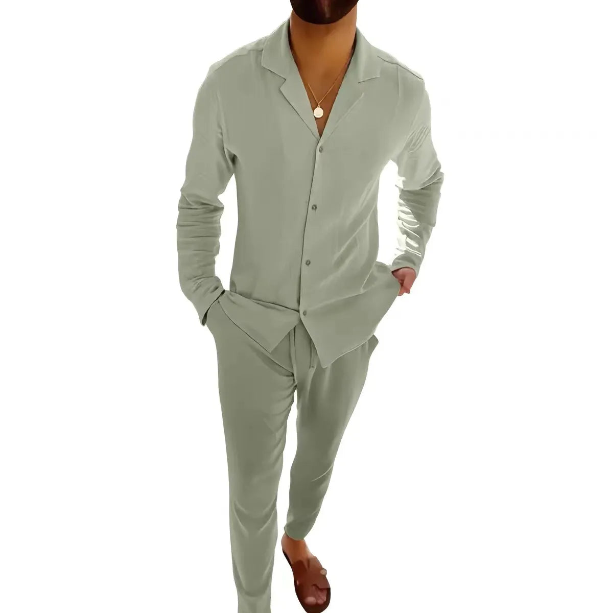 Lorance™ | Conjunto de verano para hombre de lino