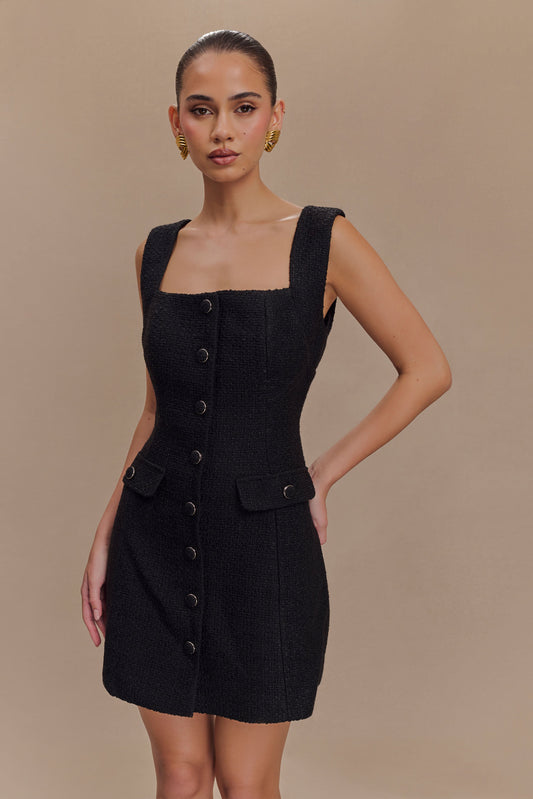 Vestido Mini de Encaje Desire - Negro