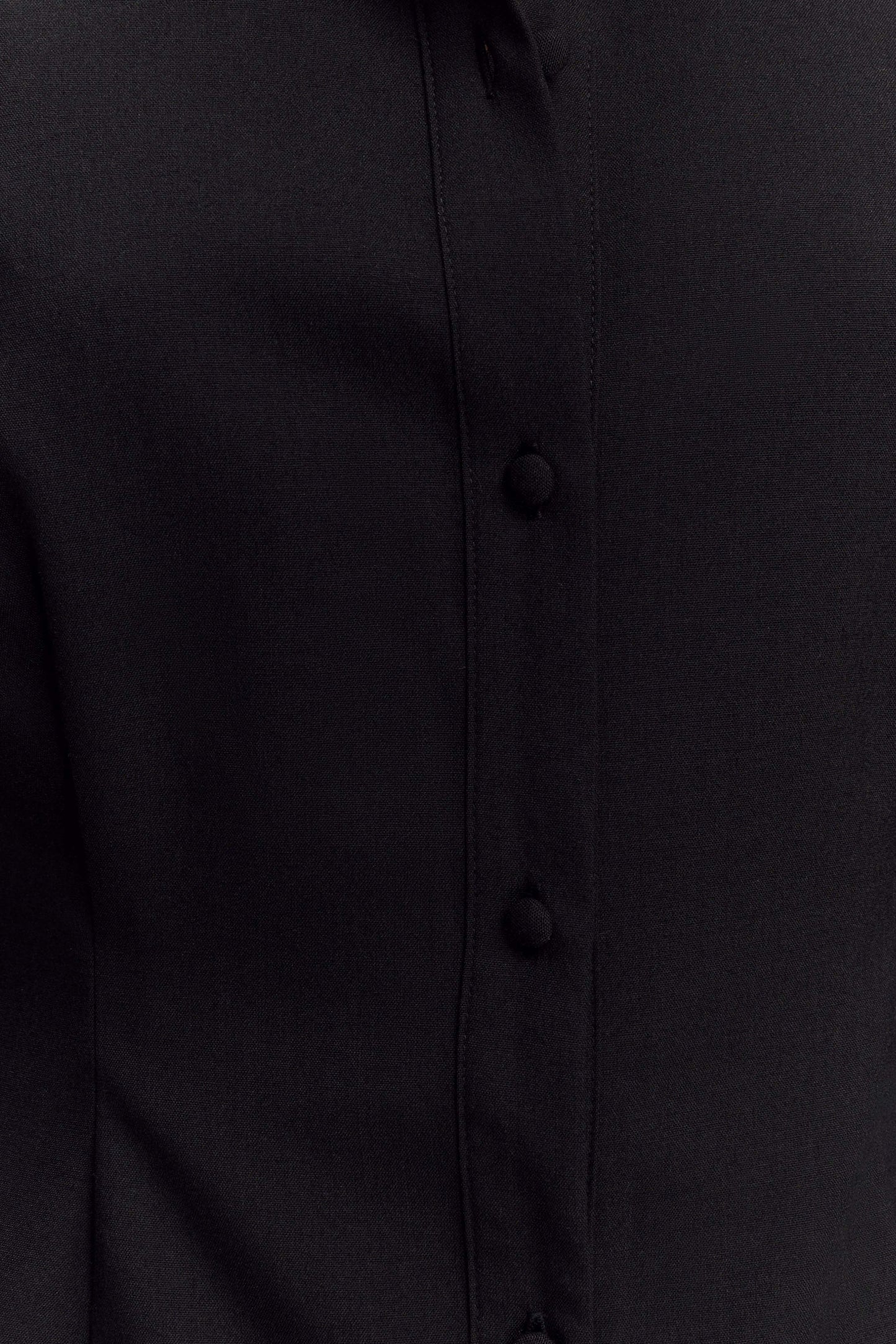 Vestido Mini Camisa Ajustada Dorian - Negro