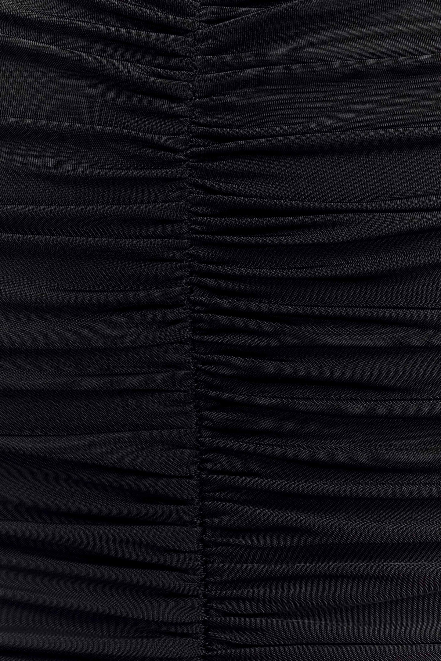 Vestido maxi de malla y bronceador Delaney Slinky - Negro