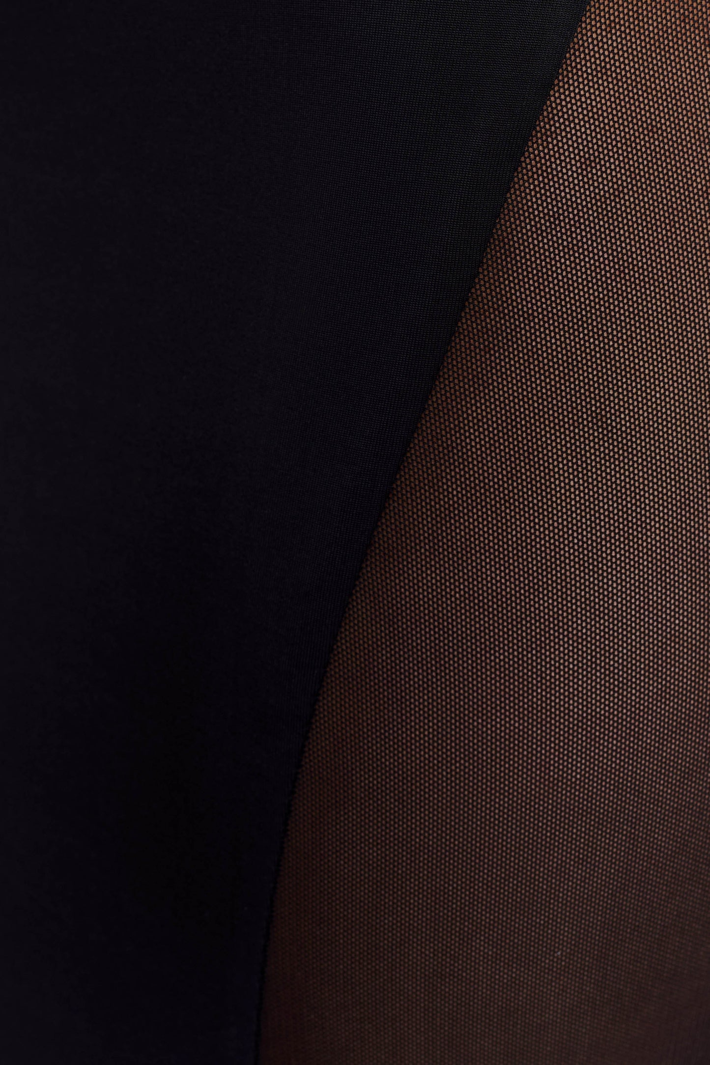 Vestido largo Wyatt Slinky y de malla - Negro