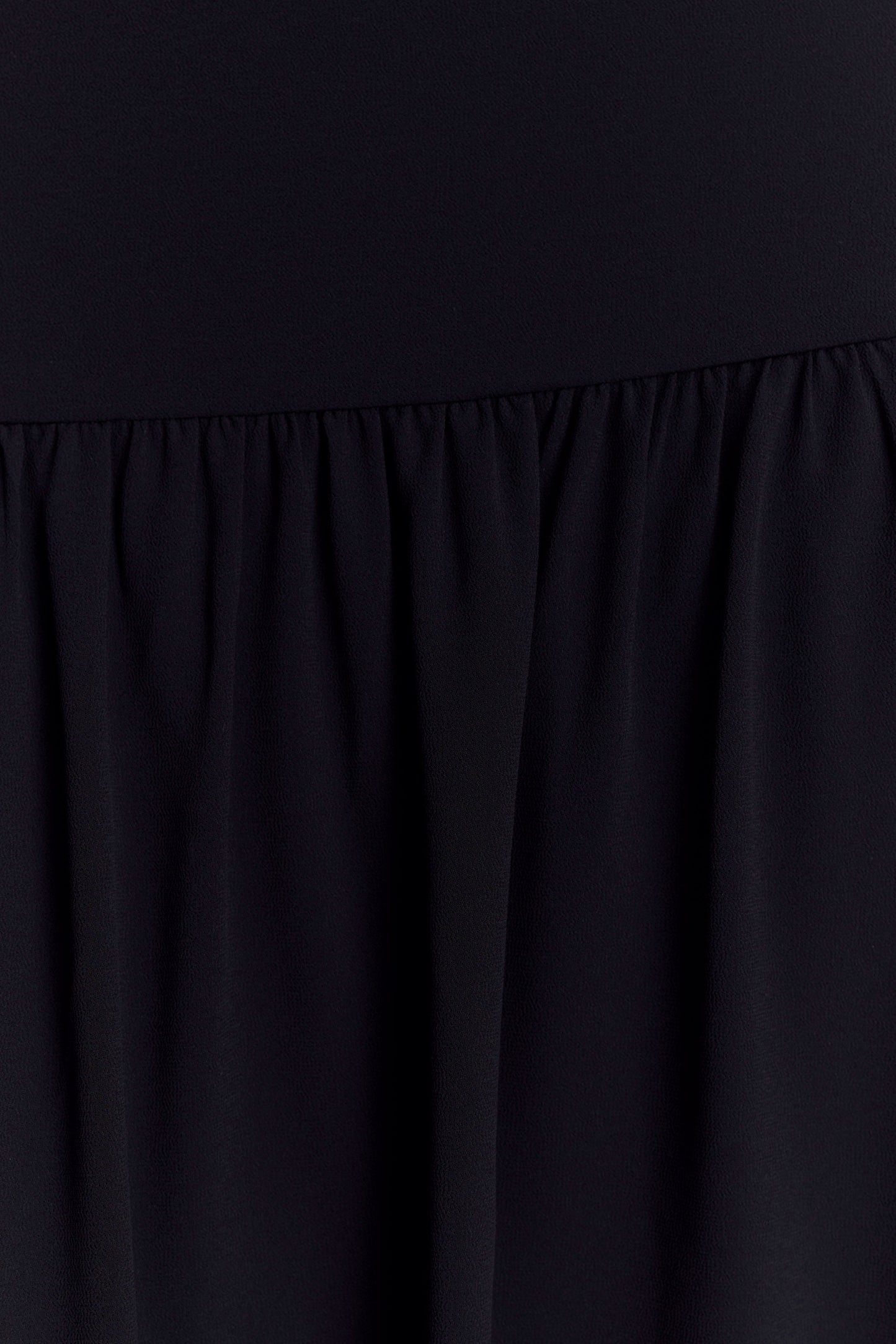 Vestido midi de chiffon Georgina - Negro
