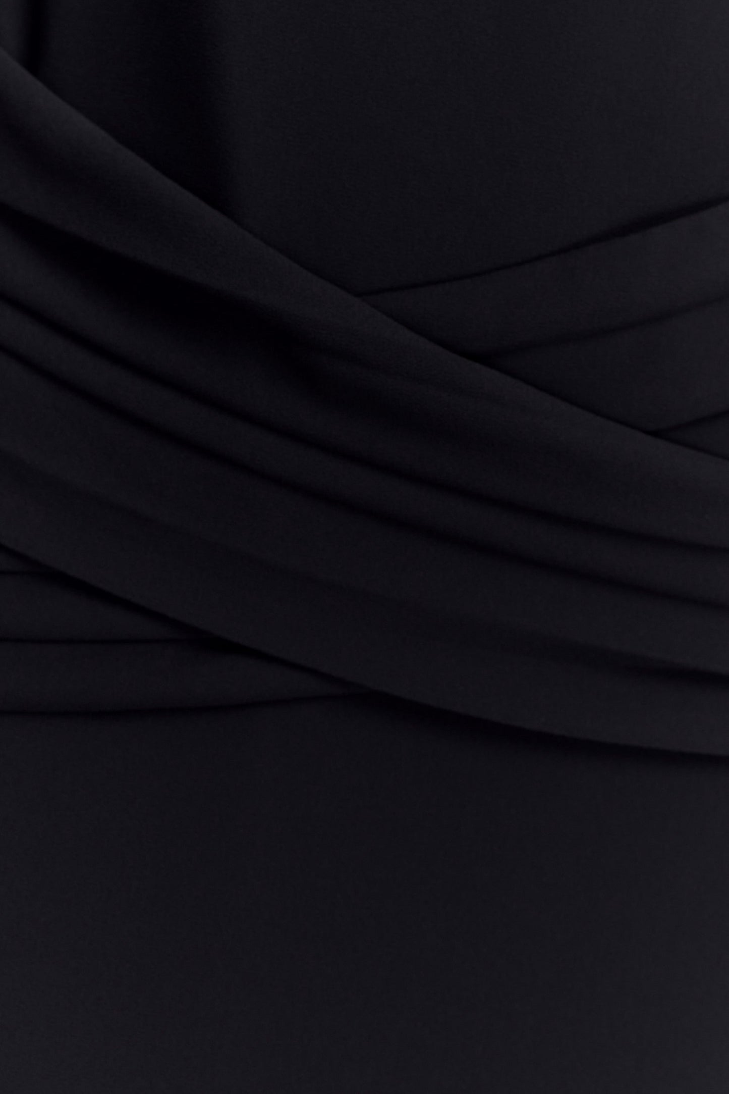 Vestido largo de gasa Analia - Negro