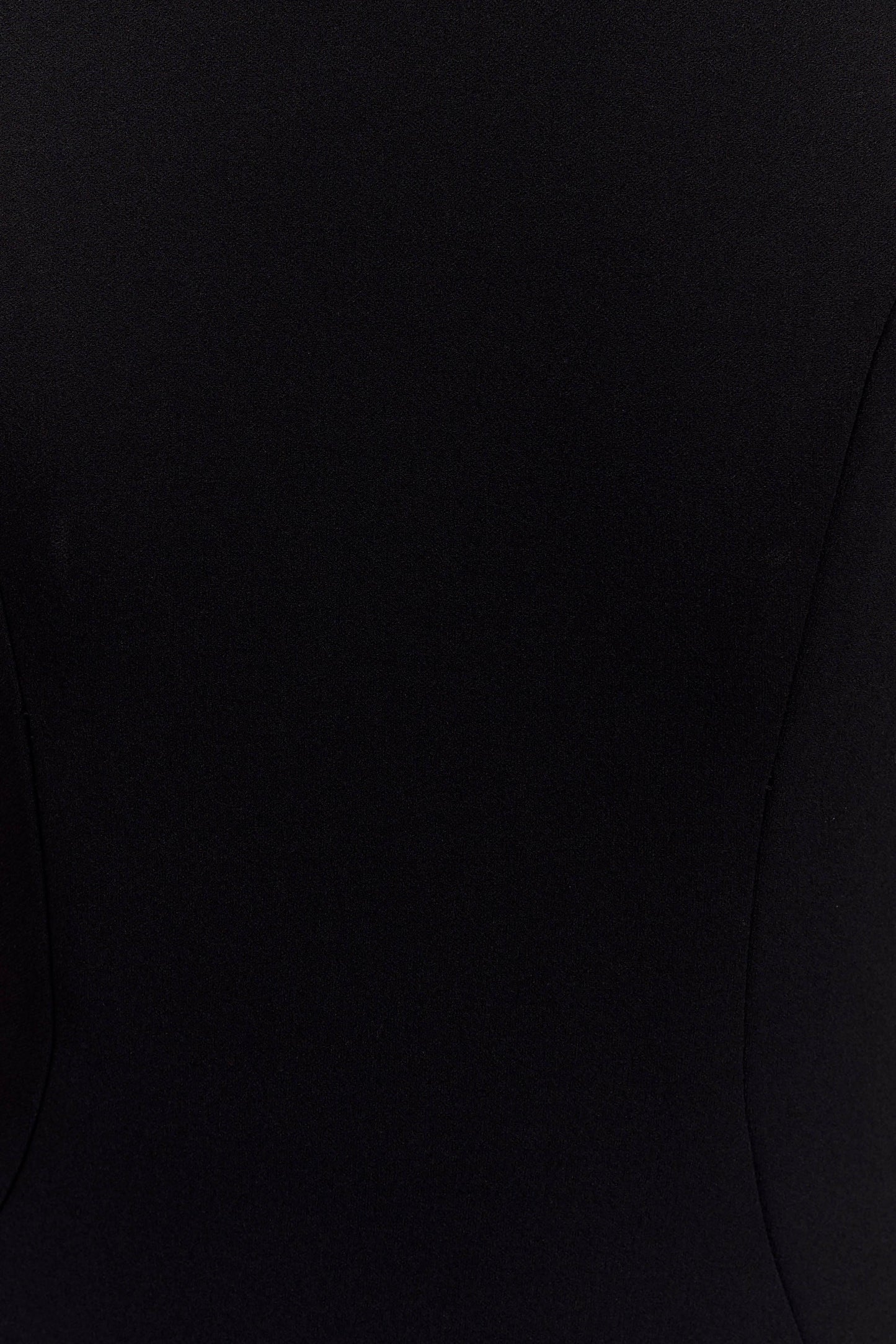 Vestido maxi de crepé de un hombro Milena - Negro