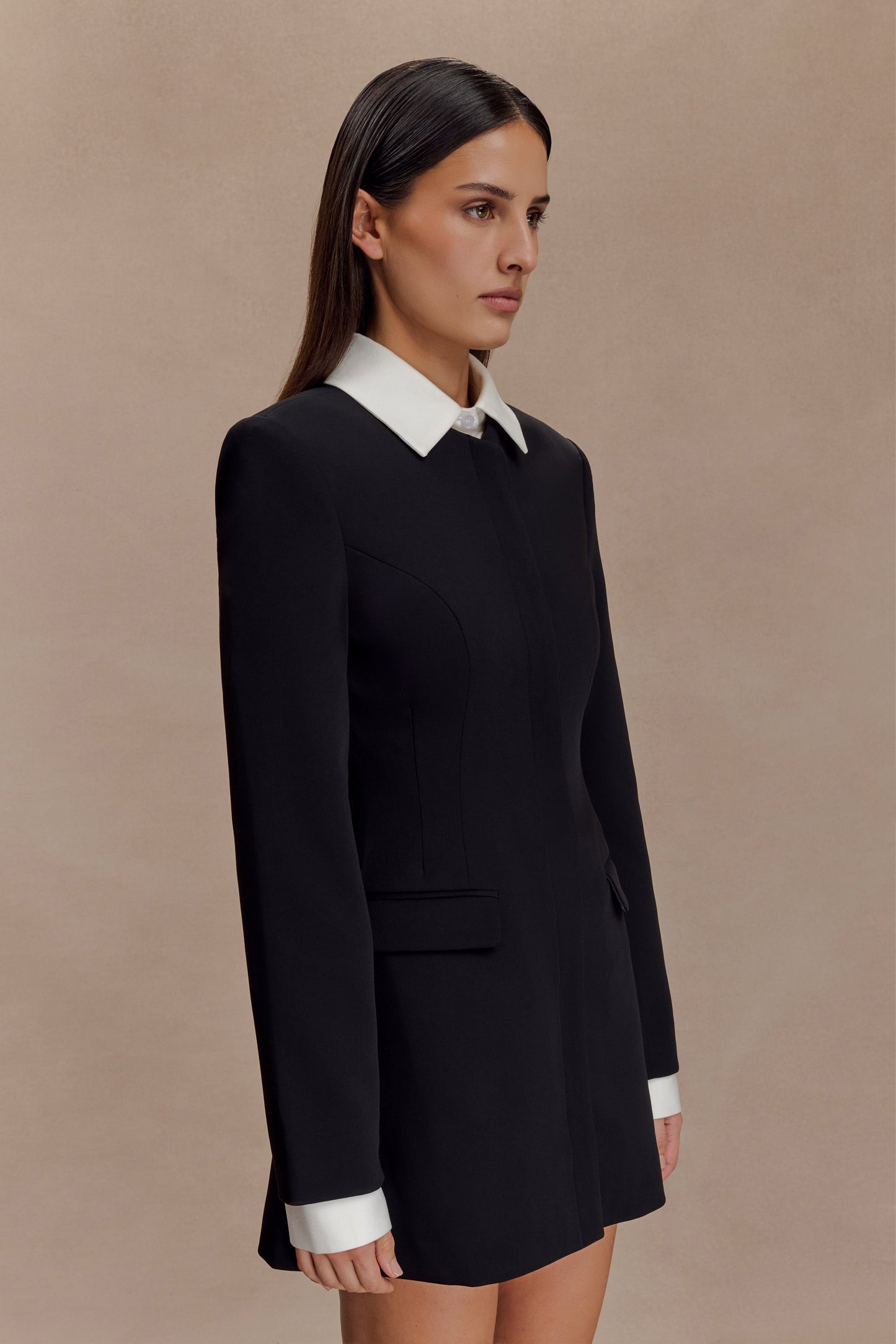Vestido mini de traje Gretchen - Negro