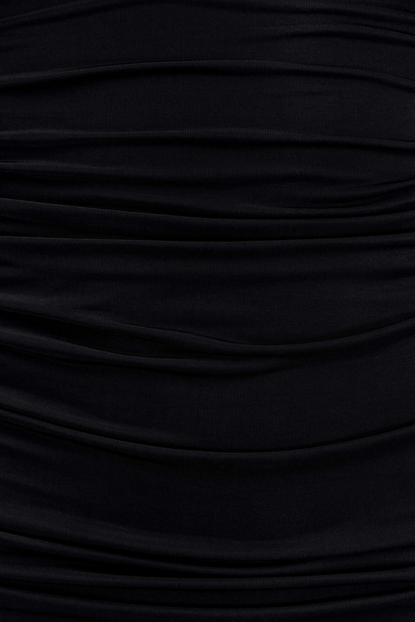 Vestido Mini de Manga Larga con Escote Profundo Hayden - Negro