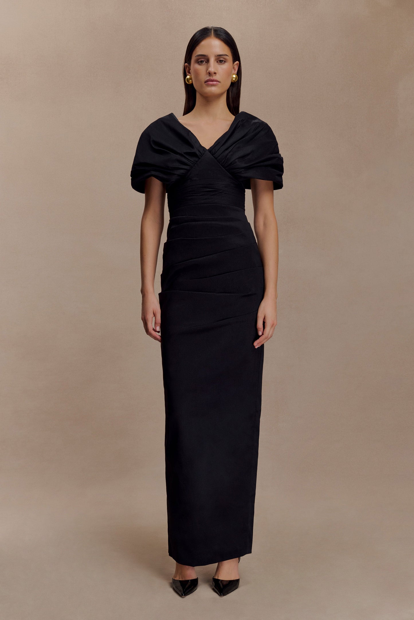 Vestido Maxi Thelma Bardot - Negro