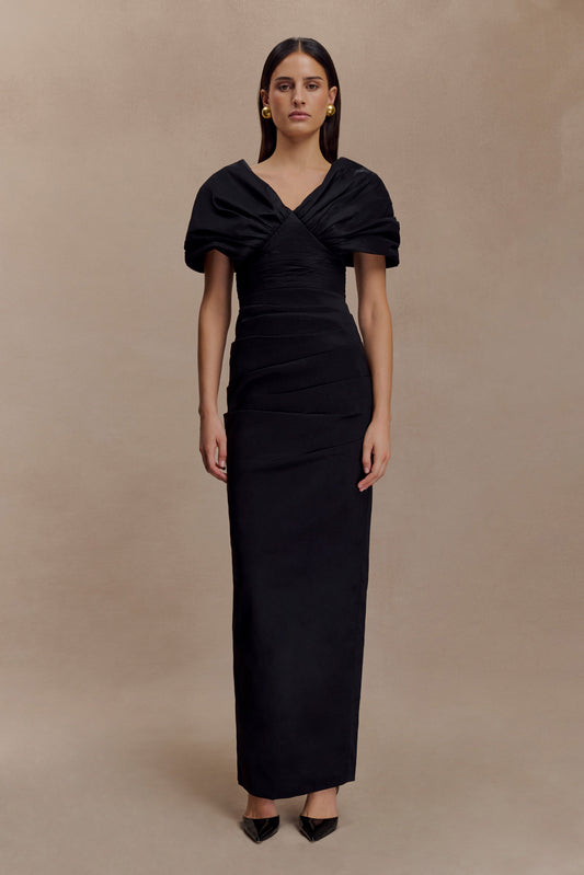 Vestido Maxi Thelma Bardot - Negro