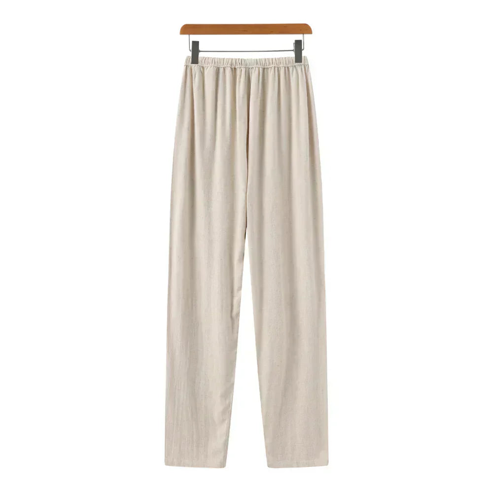 Lorance™ | Pantalón slim en lino