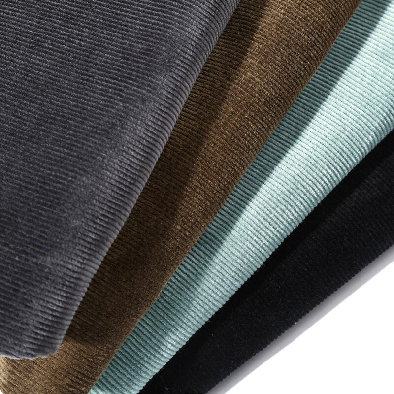Lorance™ | Pantalones de pana de talle medio