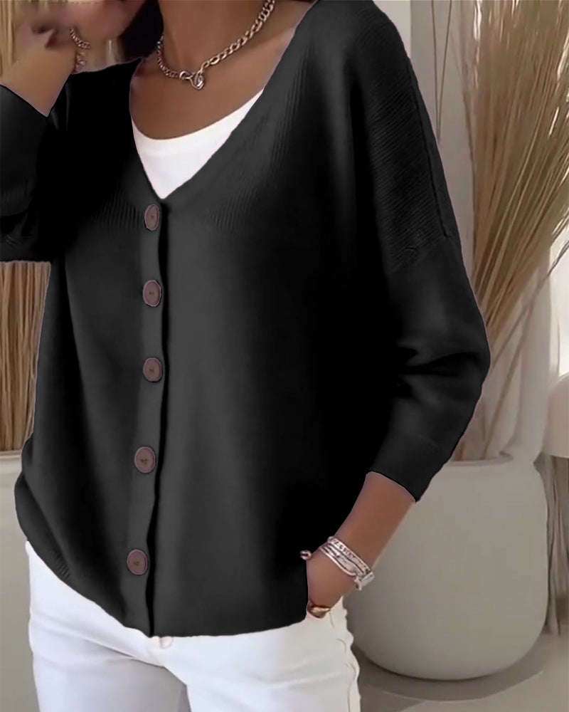 Pull con cuello y botones Características