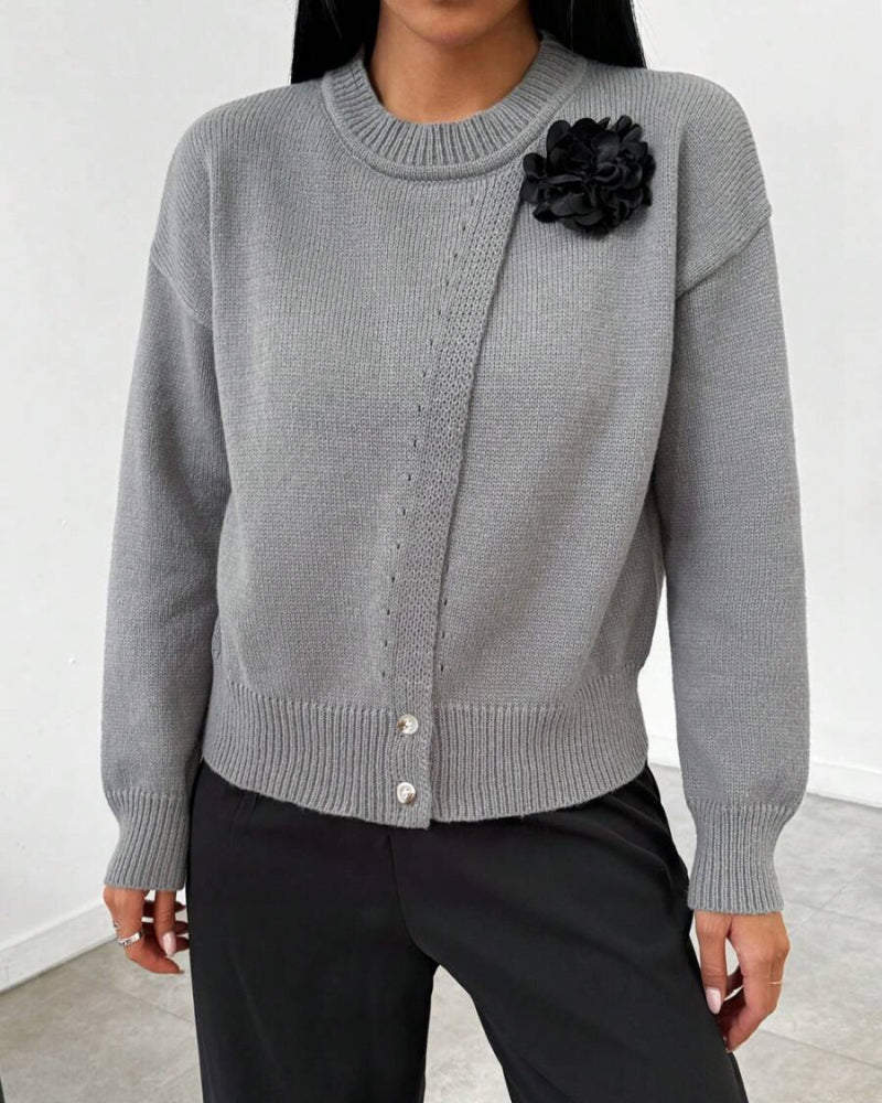 Camiseta de Tendencia con Dobladillo Hendido