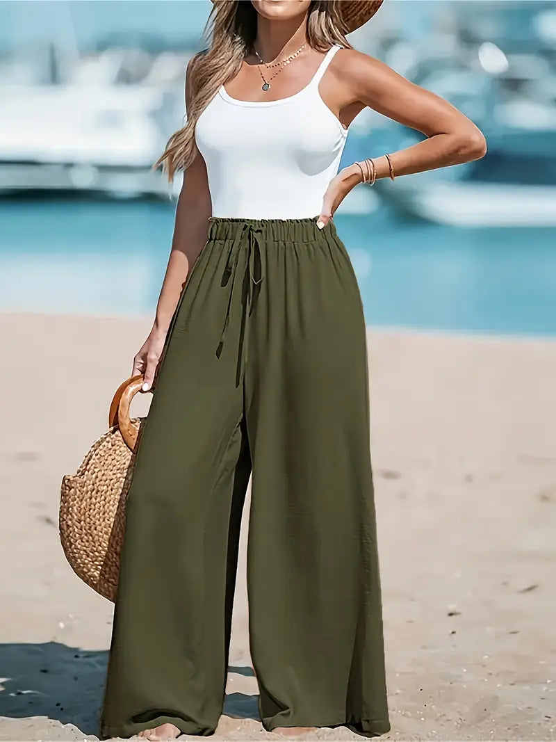 Liv - Pantalones de cintura alta elegantes