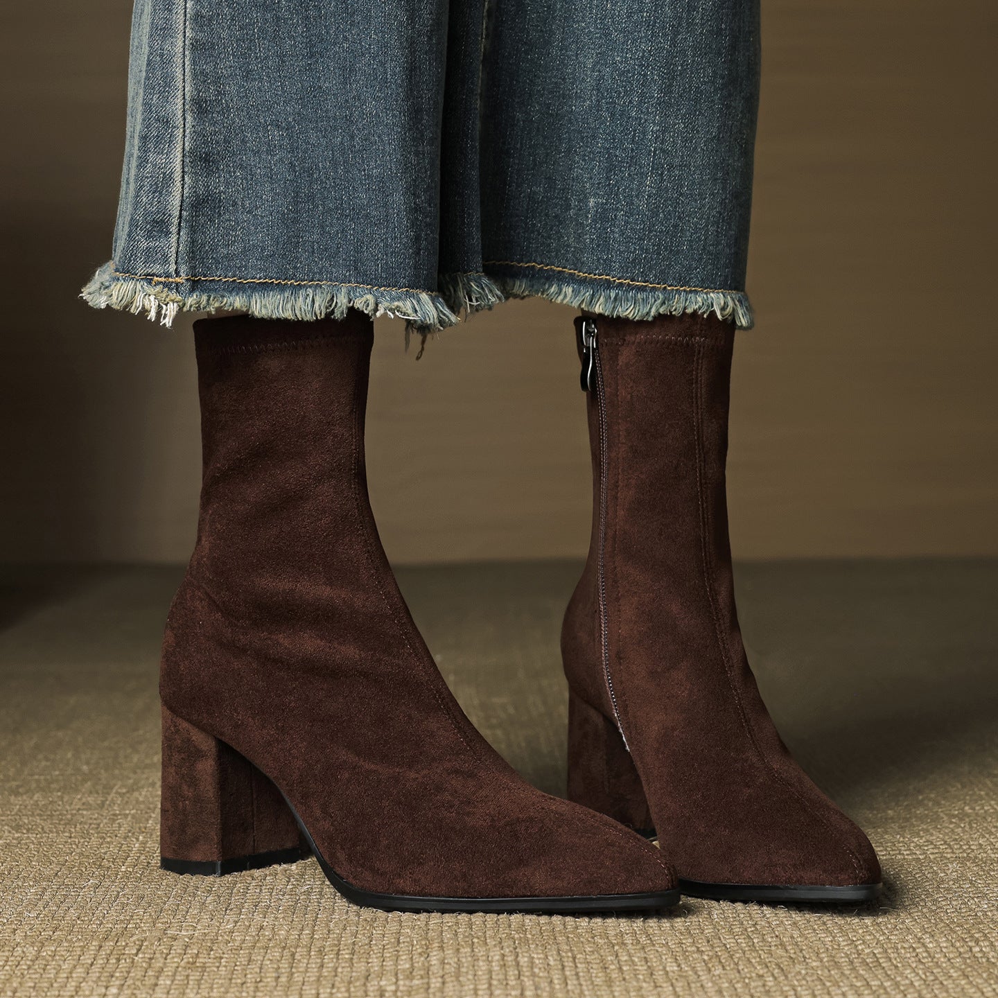 Alora - Botines de gamuza de lujo