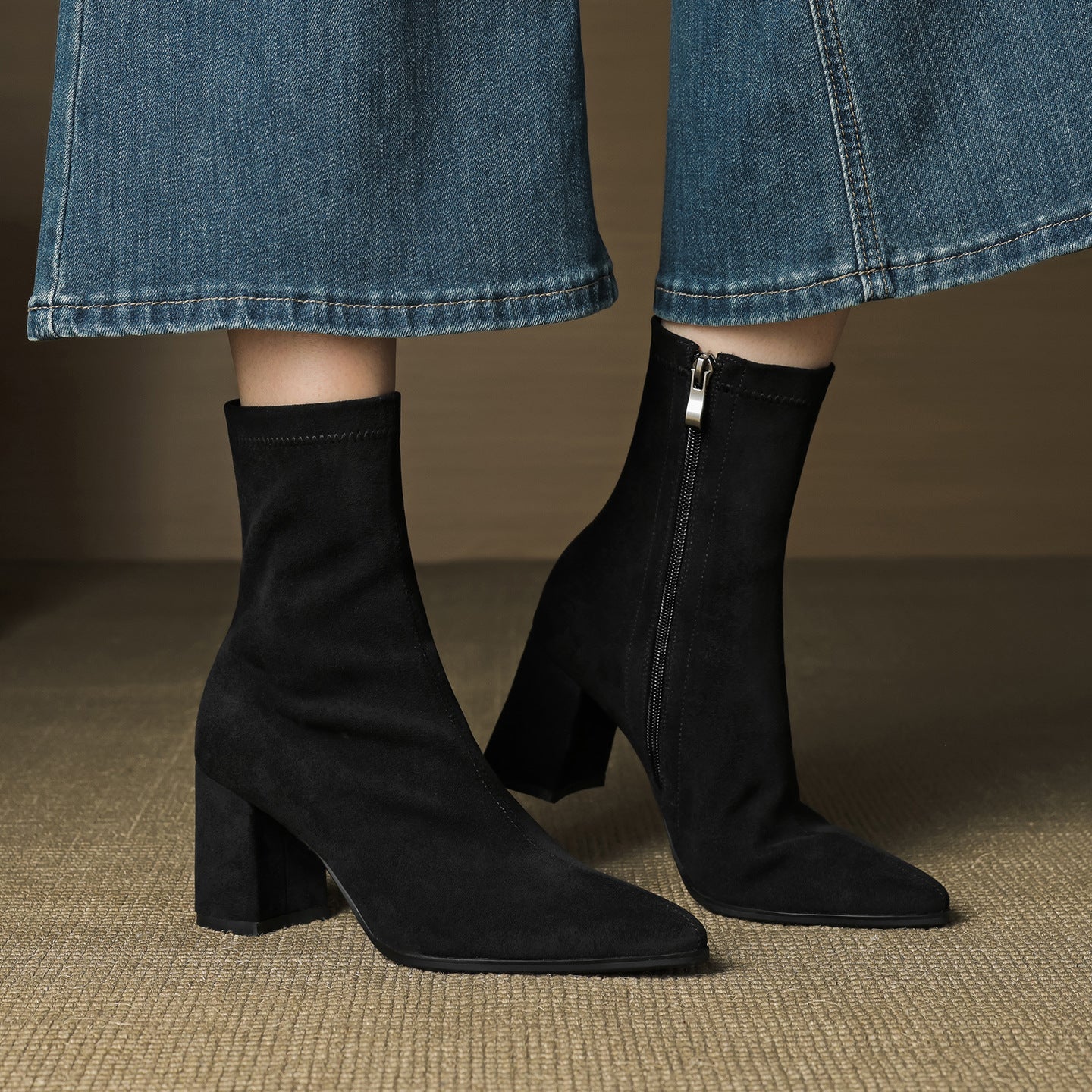 Alora - Botines de gamuza de lujo