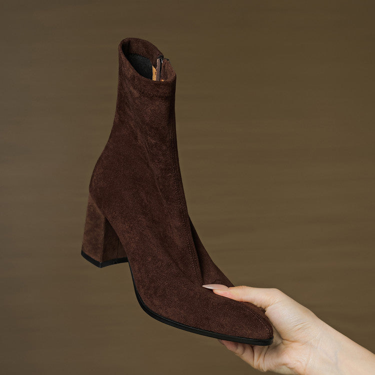 Alora - Botines de gamuza de lujo