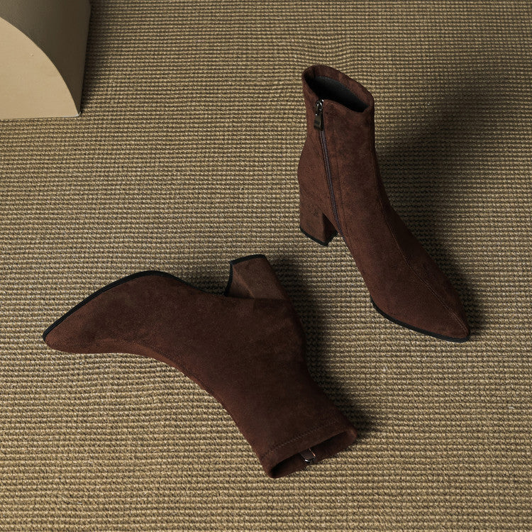Alora - Botines de gamuza de lujo