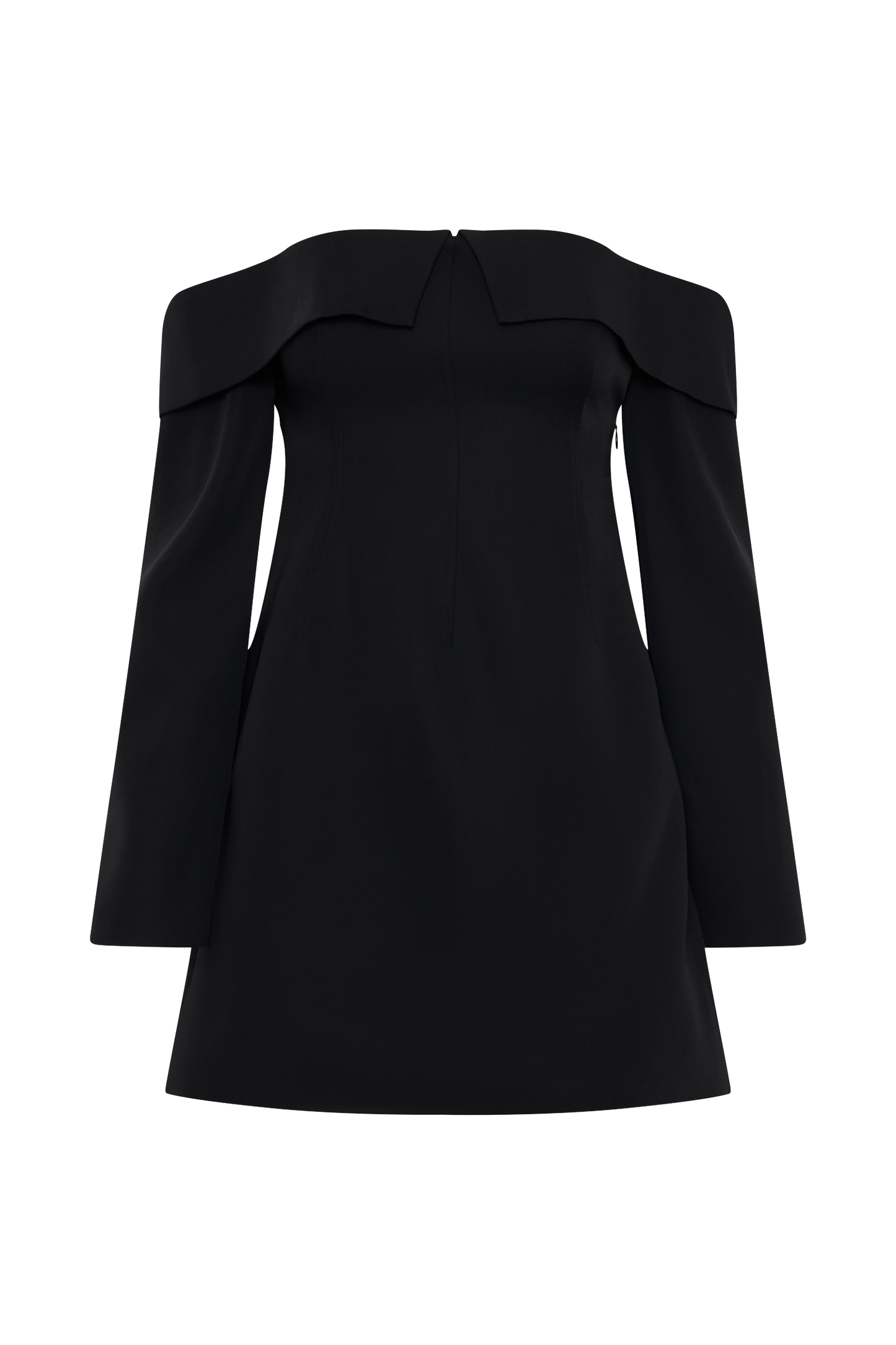 Vestido mini de traje Hugo con escote halter - Negro