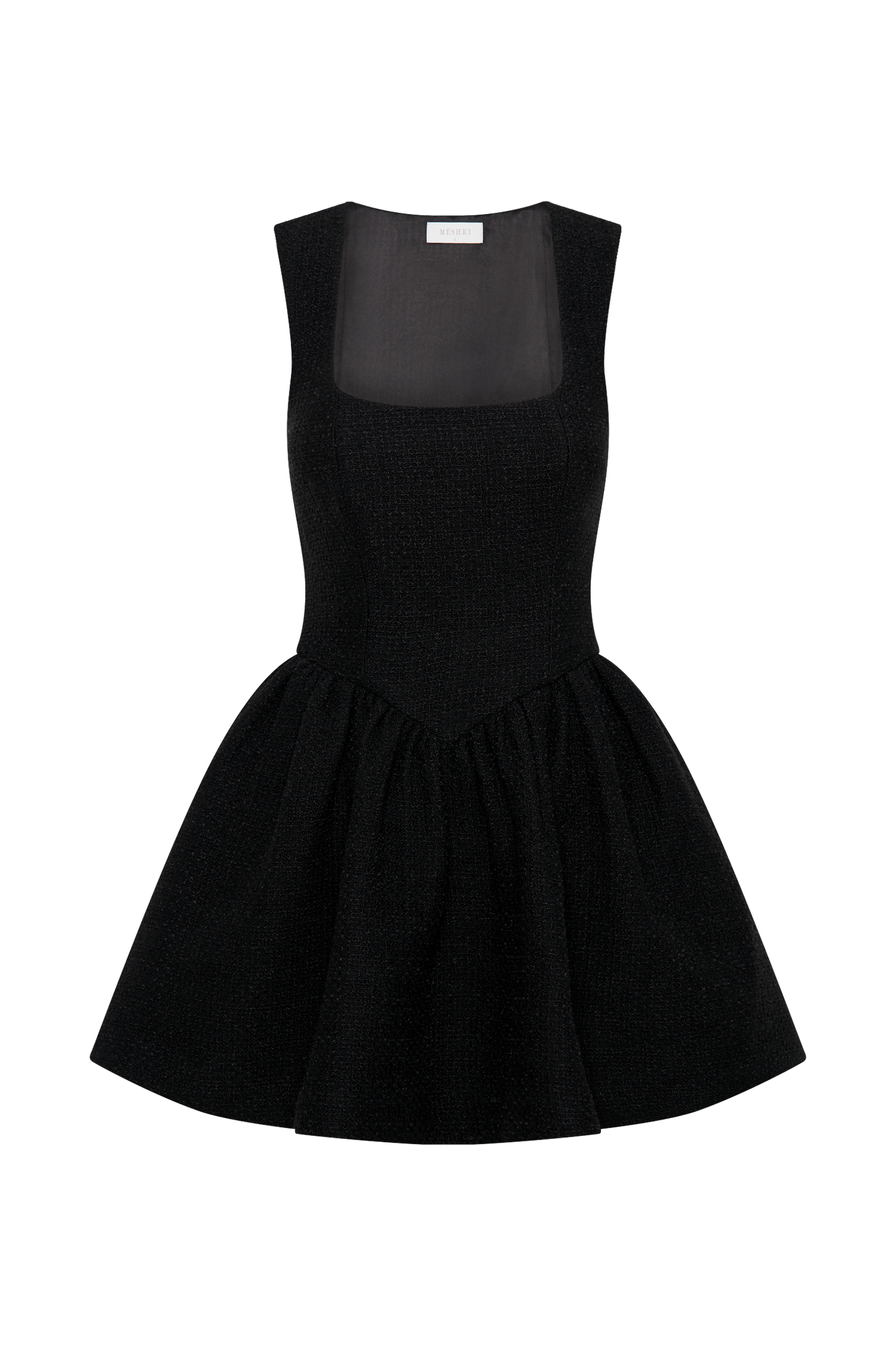 Vestido mini de bucle Jennifer - Negro
