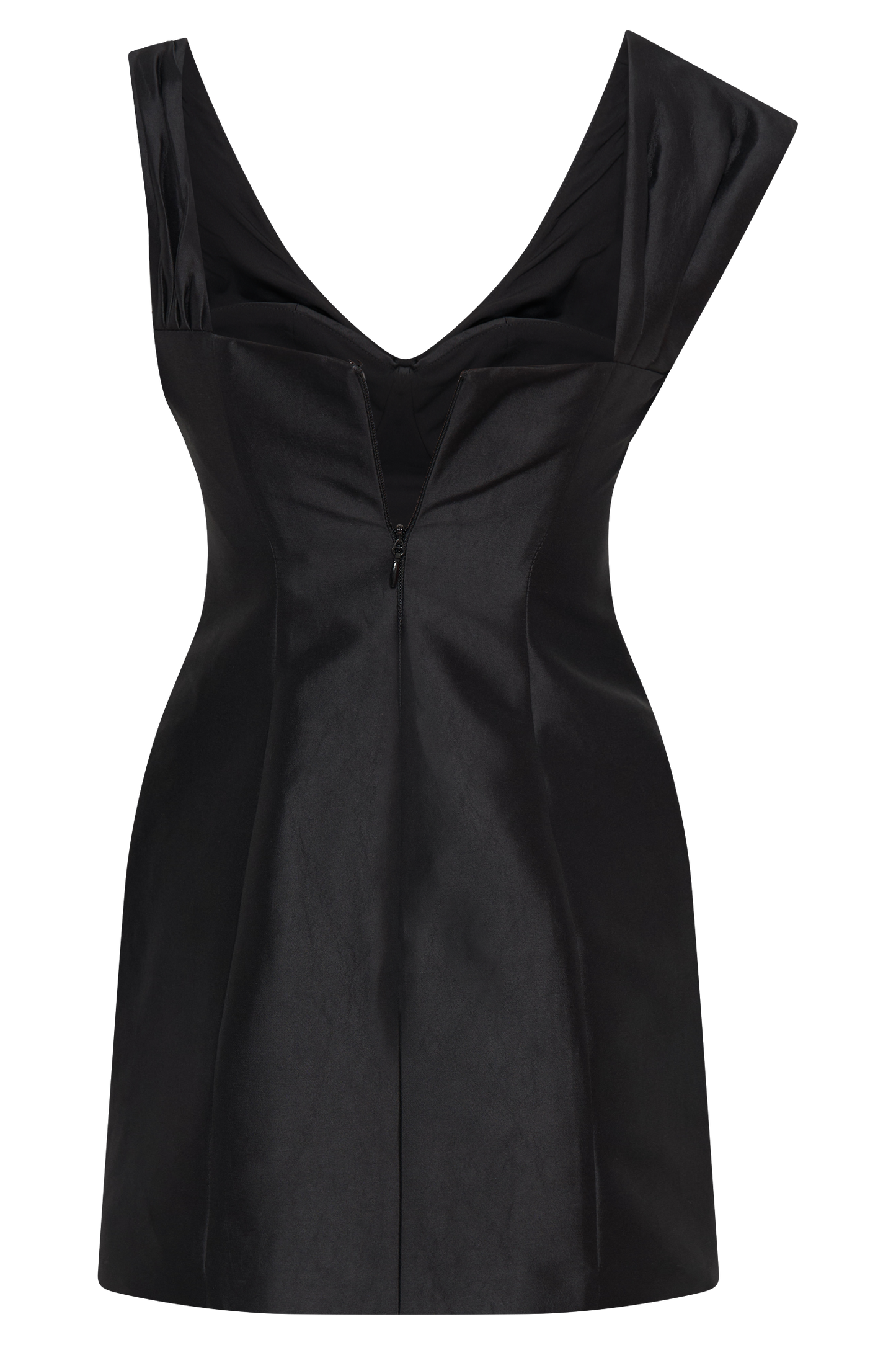 Vestido mini estructurado Farrah con drapeado - Negro