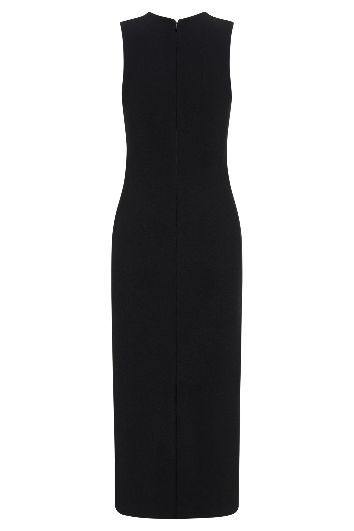 Vestido midi de crepé Frida - Negro