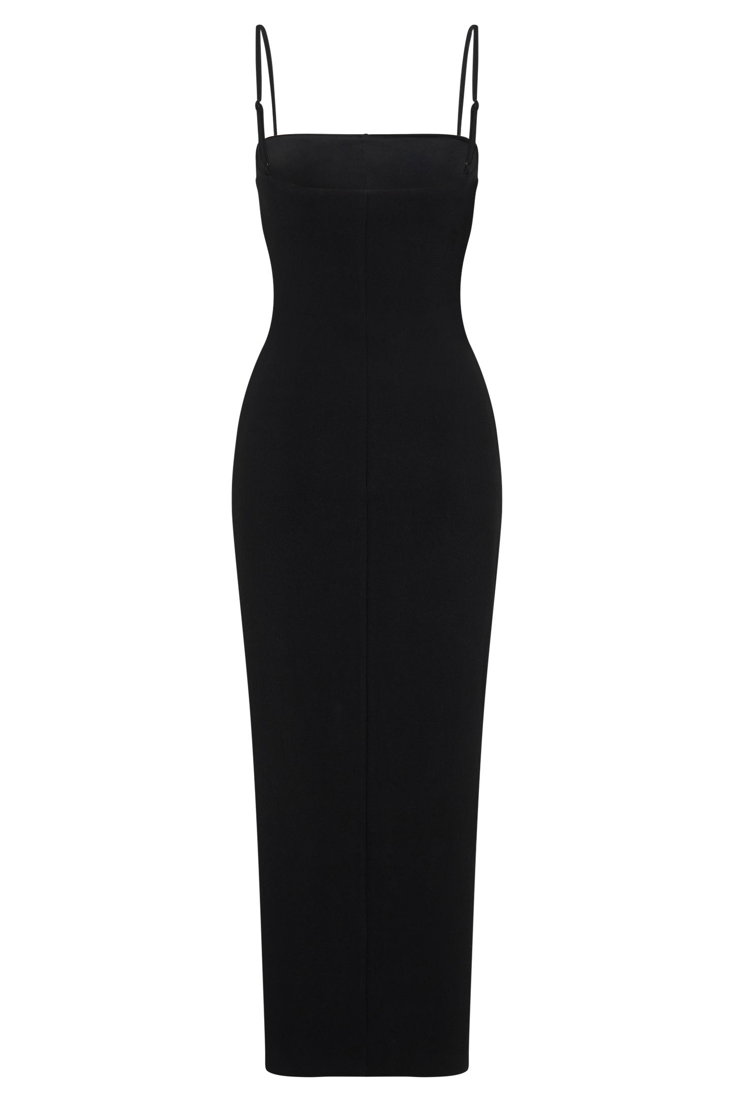 Vestido Maxi de Crepé Delia - Negro
